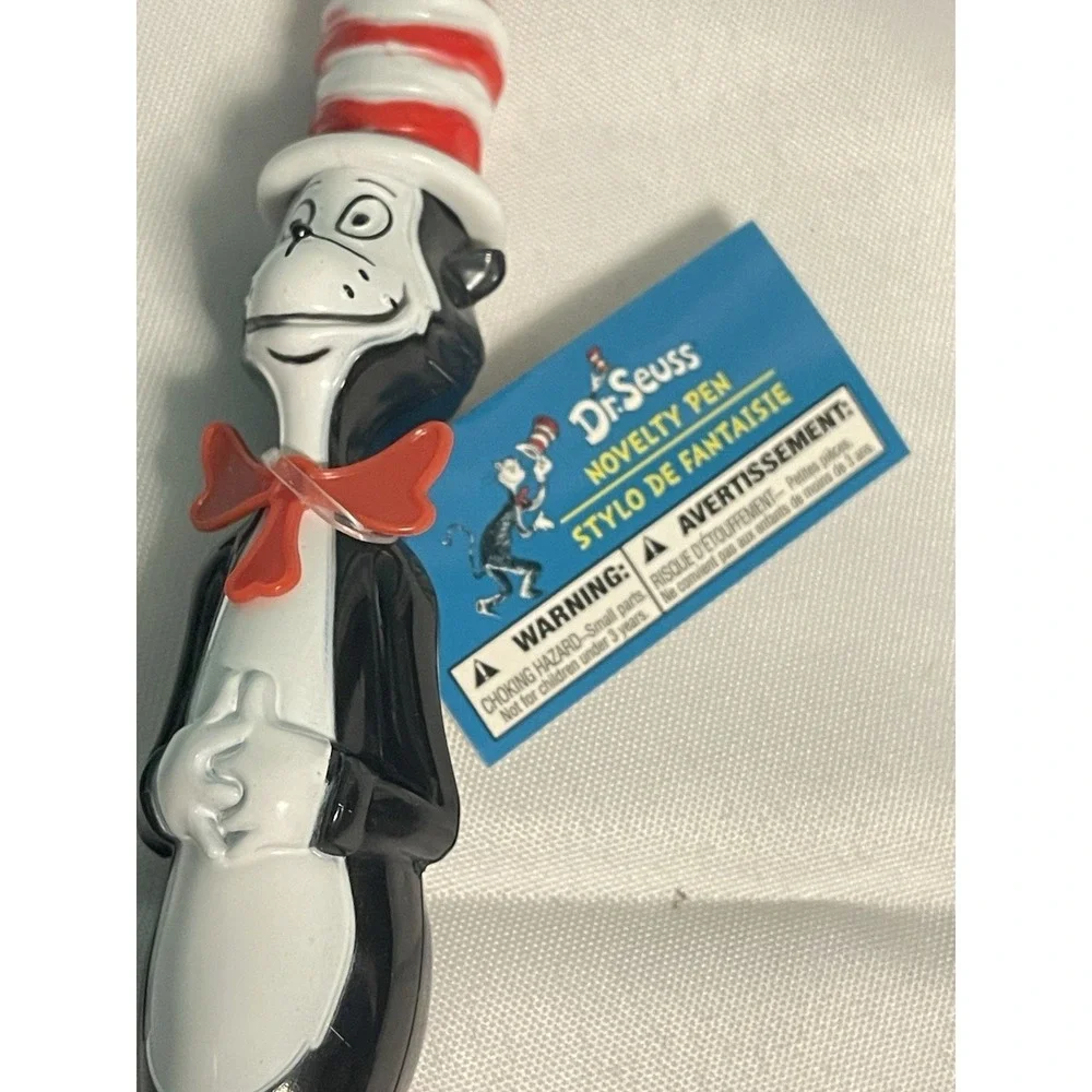 Dr. Seuss The Cat‎ In The Hat Over-Sized 3-D Large Plastic Pens New